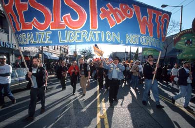 One of the first marches down Seattle's streets occurred on Sunday, November 28, 1999. 