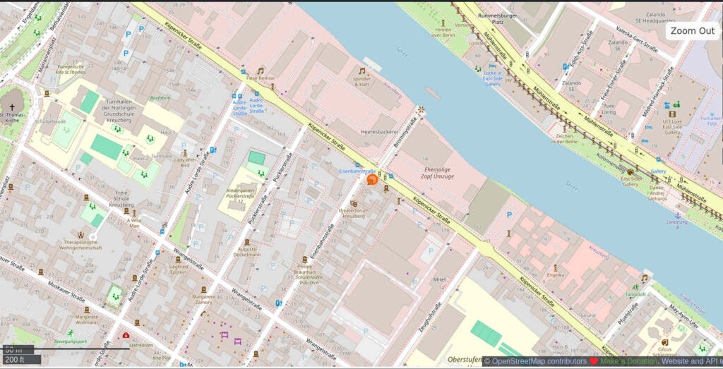 Lageplan Museum des Kapitalismus Kreuzberg