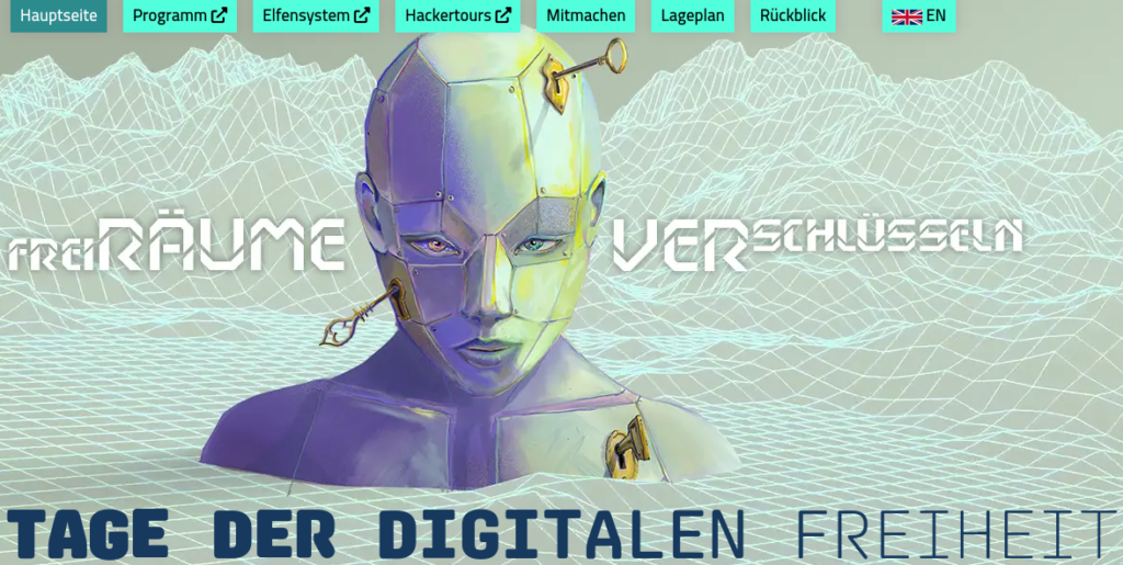 Bildschirmfoto der Tübinger Tage der digitalen Freiheit